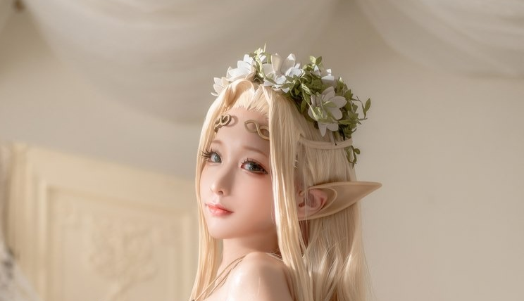 白精灵蠢沫沫人间精灵,cos作品赏析