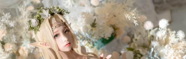 白精灵蠢沫沫人间精灵,cos作品赏析