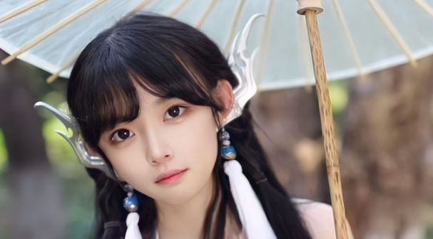 是一只九龄呐露可娜娜cos，清纯可爱惹人爱